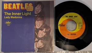POP The Beatles Lady Madonna / The Inner Light Capitol 2138 1968 EX PIC SLEEVE - Picture 1 of 2