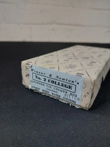 Winsor & Newton's No.2 College Jappanned Estaño Acuarela Pintura Caja Anillo para Dedos - Imagen 1 de 4
