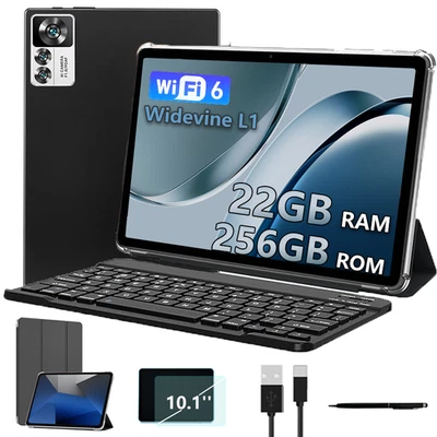 2025 Neu Tablet Android 15  22GB+256GB  10.1 Zoll Octa-Core Wifi 6 Netflix - Bild 1 von 4
