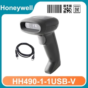 Honeywell HH490-1-1USB-V Handheld 1/2D Imager Barcode Scanner Reader w USB Cable - Picture 1 of 4