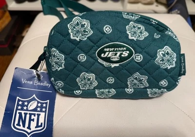 Mini bolso cinturón Vera Bradley NFL New York Jets verde blanco bandana riñonera Foto 1 de 2