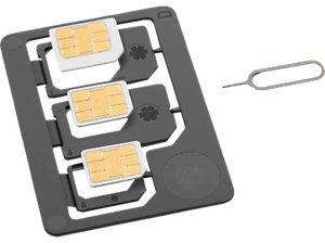 Kit adaptadores tarjeta SIM - ISY ISA-1400 Triple: SIM MicroSIM NanoSIM - Imagen 1 de 1