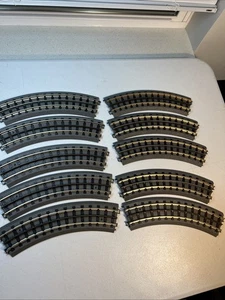 LOTTO 10 pezzi di binario curvo scala O MTH Realtrax 0-31" (A) - Foto 1 di 10