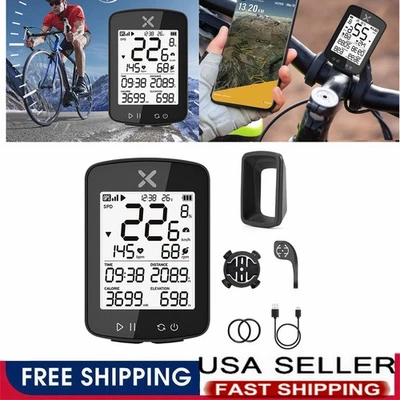 Waterproof Wireless GPS Bike Computer Bicycle Cycling Speedometer Odometer New - Image 1 of 4