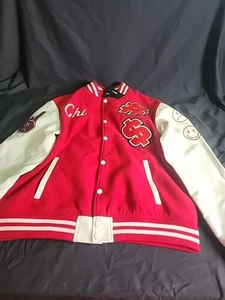 Chi Varsity Jacke - Rot/Kombi Größe M - Bild 1 von 11