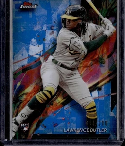2024 Topps Finest Lawrence Butler Blue Refractor Rookie 044/200 - Picture 1 of 2