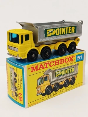 Matchbox Series Lesney No51 AEC 8 Wheel Tipper Truck Pointer. STUNNING CONDITION - Image 1 of 4