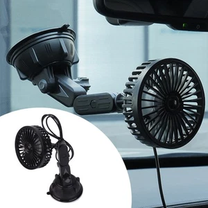 Adjustable Car Fan with Three Wind Speeds Ideal for Dashboard and Home - Picture 1 of 16