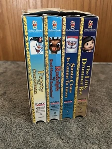 Original Christmas Classics 1999 VHS Collection Set Frosty Rudolph Santa Drummer - Picture 1 of 16