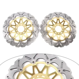 For Kawasaki Ninja ZX7R 1996-2003 ZXR750L 1993-1995 Gold Front Brake Disc Rotors - Picture 1 of 10