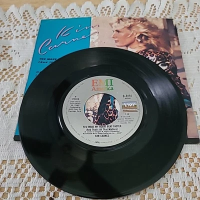 Kim Karnes 45 RPM - You Make My Heart Beat Faster / Hangin' - EMI America 1984 - Image 1 of 4
