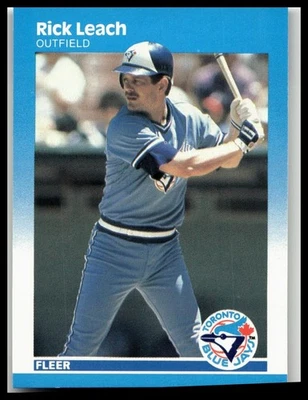 1987 Fleer #234 Rick Leach Toronto Blue Jays - Image 1 of 2