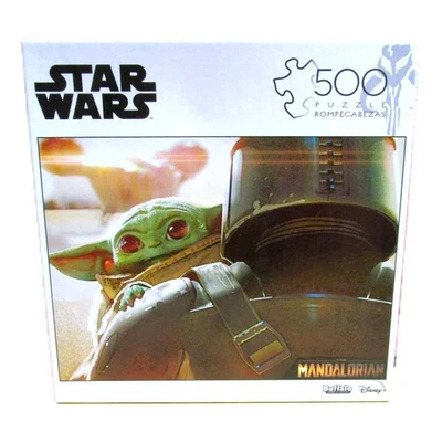 Star Wars Jigsaw Puzzle the Mandalorian with Baby Yoda 500 Pieces 21x25 inches   - Image 1 of 3