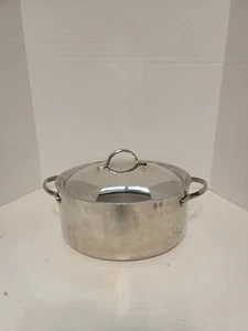Revere Ware Pro-Line 6 Qt Copper Core Stainless Stockpot Dutch Oven Fry Pan Lid - Picture 1 of 4