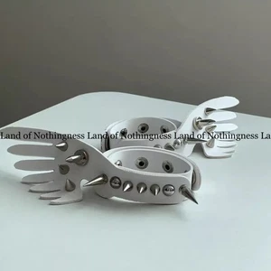 Rivet Wing Arm Ring Halloween Cosplay Prop Gothic Black Bracelet Accessories  - Picture 1 of 16