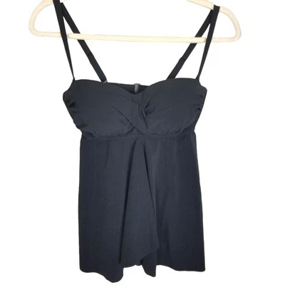 Traje de baño Profile By Gottex Tankini Top Tankini Traje de baño Mujer 34D Negro Top de baño Foto 1 de 4