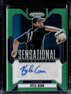 2025 Prizm Kyle Carr Sensational Signatures Auto Green Prizm Yankees (59E) - Bild 1 von 2