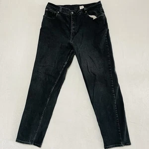 Vintage Levis 550 Jeans Mens W32xL28 Black Denim Relaxed Fit Tapered Leg 2001 - Picture 1 of 12