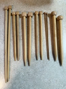 Set Takumi Clover & Crystal Palace Holz Bambus Einzelpunkt Stricknadeln - Bild 1 von 5