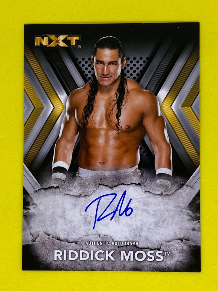 Riddick Moss WWE Topps 2017 NXT On Card Auto Autograph Wrestling Trading Card - Image 1 of 1