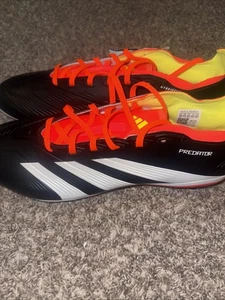 Adidas Predator League FG Black Orange Men's Multi Sizes Soccer Cleats IG7762 - Picture 1 of 6