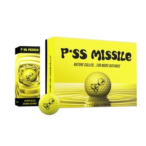 Pelotas de golf P*ss M*distancia de misiles, docena - diseño de 4 piezas: cubierta Surlyn y alta... - Imagen 1 de 9