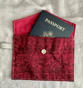 Passport Holder/Cover *HANDMADE* Excellent gift item ! Travel, Recycled - Picture 1 of 5