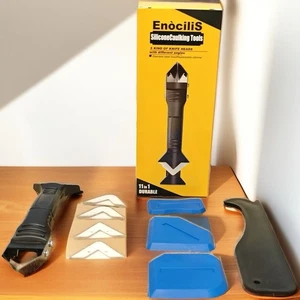 11Pcs Silicone Sealant Remover Spreader Tool Kit Scraper Caulking Mould Removal - Picture 1 of 6