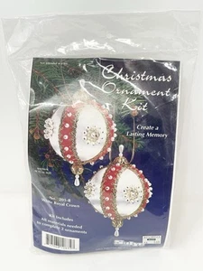 Sulyn Christmas Ornament Kit White Royal Crown 205-B Vintage New NOS - Picture 1 of 12