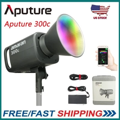 Luz LED video montaje Bowens Aputure Amaran 300C RGBWW, 300W bicolor 2500-7500K  Foto 1 de 4