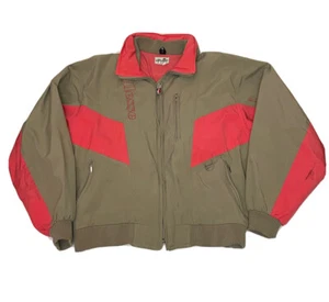 Vtg Ellesse Super Racing Gear Mens Zip Front Jacket S M Brown Italy Preowned - Picture 1 of 18