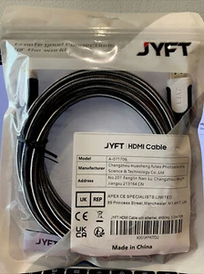 JYFT High Speed HDMI Kabel mit Ethernet - 3,0m/10ft - Bild 1 von 1