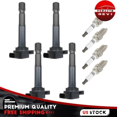 4 Ignition Coil & Iridium Spark Plug For 2000-2003 Honda S2000 L4 2.0L - Image 1 of 4
