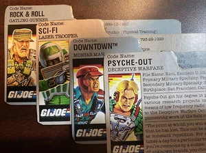 Tarjetas de archivo GI Joe Rock & Roll ciencia ficción Downtown Psyche-Out años 90 de colección - Imagen 1 de 5