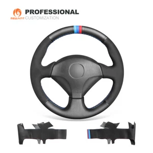 Real Leather Suede Car Steering Wheel Cover for Honda S2000 Civic Type R Integra - Imagen 1 de 10