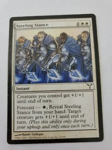 MTG Magic The Gathering Card Steeling Stance Instant White Dissension 2006 - Picture 1 of 2