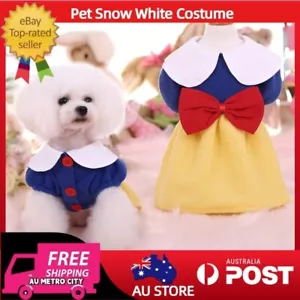 Pets Dog Cat Snow White Costume Cute Outfit Dress-Up Halloween Easter Party - Picture 1 of 15