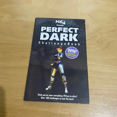Nintendo 64 N64 Manual Guide Book - Perfect Dark Challenge Book N64 Magazine - Image 1 of 2