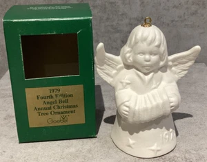 Vintage 1979 Goebel White Bisque Angel Bell Fourth Edition - Bild 1 von 6