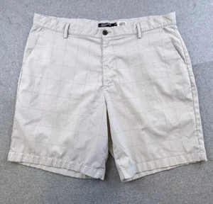 Chaps Golf 78 Shorts Mens Size 40 Beige Check Plaid Chino Casual Active Adult - Picture 1 of 11
