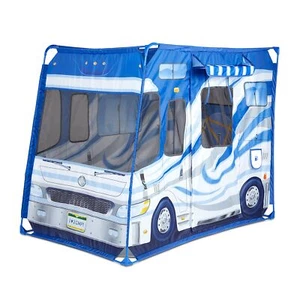 Melissa & Doug Let’s Explore Camper Tent Play Set – 47” x 31” x 39” Assembled - Picture 1 of 9