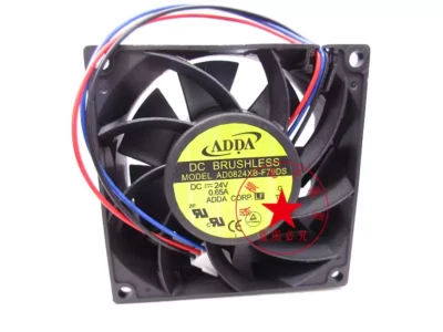1PC ADDA 8038 AD0824XB-F79DS 24V 0.65A 8CM inverter large air flow cooling fan - Image 1 of 4