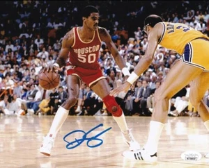 RALPH SAMPSOM Signed Houston Rockets 8×10 Photo (JSA Witnessed Protection COA) - Picture 1 of 4