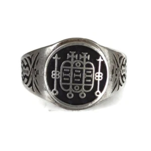 #30 Forneus Sigil ring 72 Goetia Demons Ring + Optional Talisman pendant - Picture 1 of 10