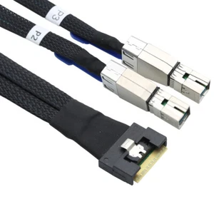 Cable adaptador PCIe Slimline SFF-8654 8I a 2 SAS HD 8644 para servidor  - Imagen 1 de 14