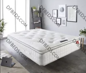 Geltec luxury gel pillow top pocket sprung mattress medium & firm RRP £1299.99 - Picture 1 of 2