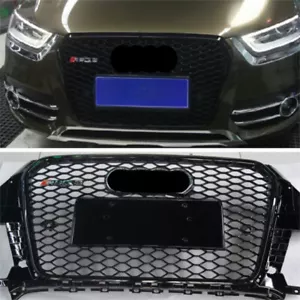 Parachoques delantero negro rejilla malla para Audi Q3 RSQ3 2013 2014 2015 - Imagen 1 de 4