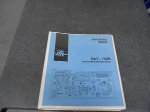 JUEGO DE PRUEBAS DE BANCO IFR NAV-750B MANUAL DE MANTENIMIENTO - Imagen 1 de 3