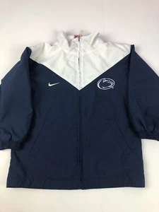Vintage Nike Penn State University Windbreaker YOUTH BOYS Size 4 MEDIUM Blue - Picture 1 of 5