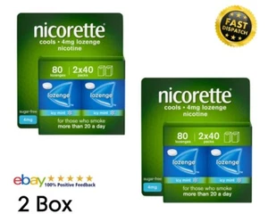 Nicorette Icy Mint 4mg Lozenges 2 x 40 Pack 2 CardBox pack Exp=12-2026 - Picture 1 of 1